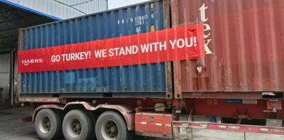 20,000 Insulated Bottles In Aid Of Turkey