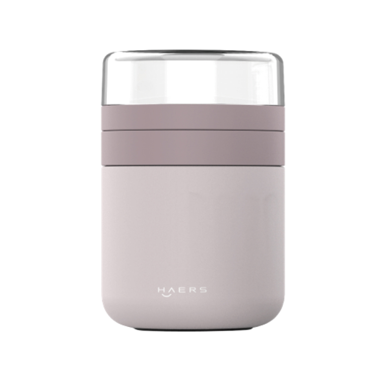 Haers Insulated Food Jar with Transparent Lid