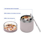 dual-use lid in the insulated food jar - Haers Drinkware