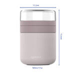 dimension of insulated food jar - Haers Drinkware