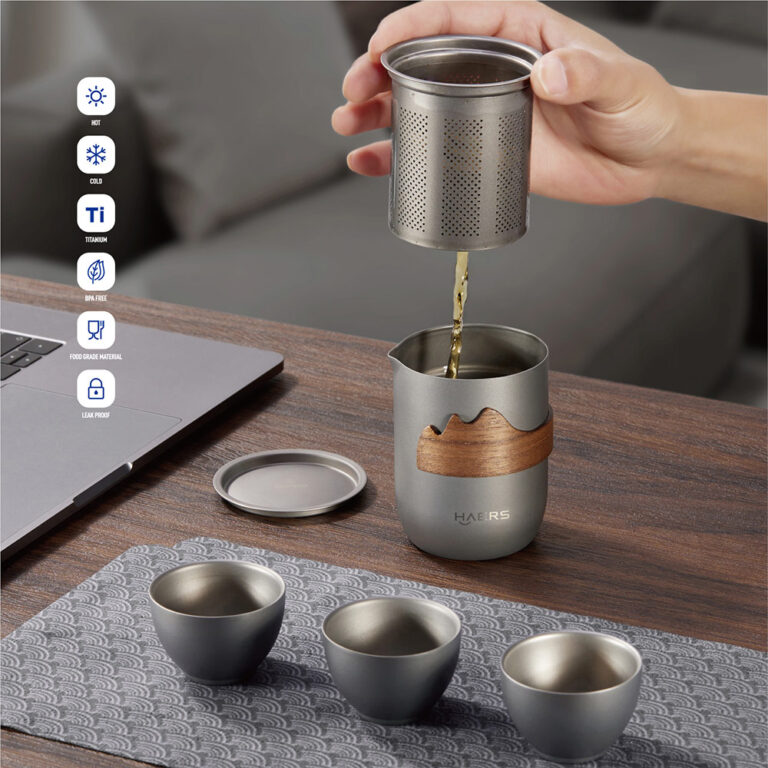 Titanium Teapot and Cup Set wholesale