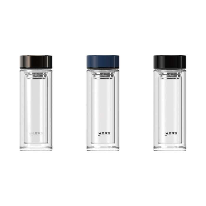 100% Heat Resistant Borosilicate Glass Water Bottle Custom