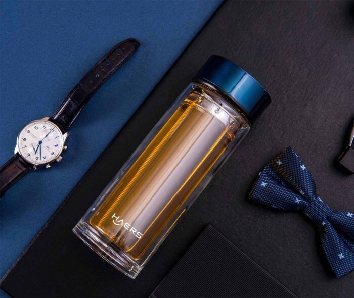 Haers Custom Engraved Glass Water Bottle