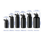 dimension of Haers BPA free Stainless Steel Thermos Bottle - Haers Drinkware
