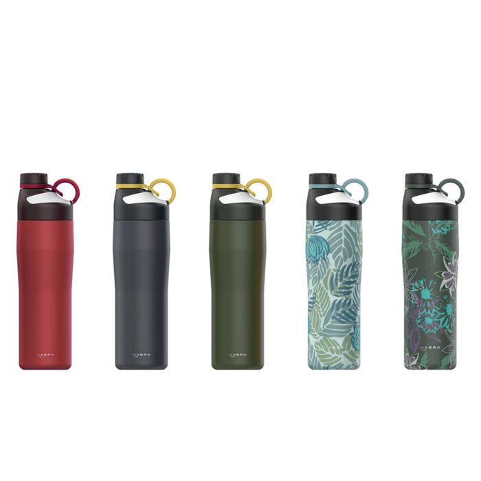 color and patterns for sports cap water bottle - Haers Drinkware