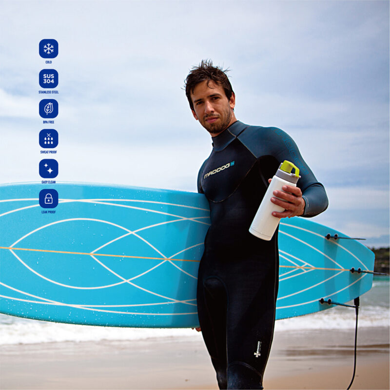 custom Stainless Steel Sport Water Bottle - Haers Drinkware