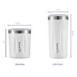 size and dimenssion of Stainless Steel Travel Tumbler - Haers Drinkware