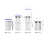 Sizes and dimenssion for Haers wide mouth travel tumbler - Haers Drinkware