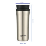 Dimension of Stainless Steel Thermal Tumbler - Haers Drinkware