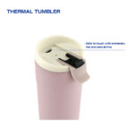 Stainless Steel Thermal Tumbler with Flip-up Lid Wholesale - Haers Drinkware