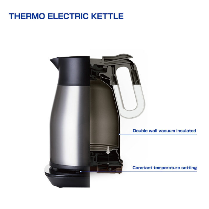 Inside strucrure of Stainless Steel Thermo Electric Kettle - Haers Drinkware
