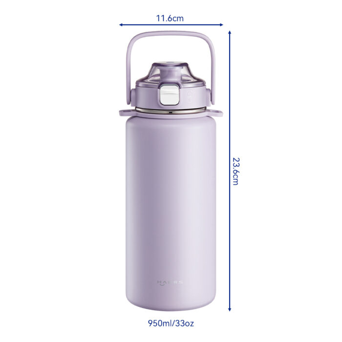dimension of insulated Water Bottle with Straw ODM - Haers Drinkware