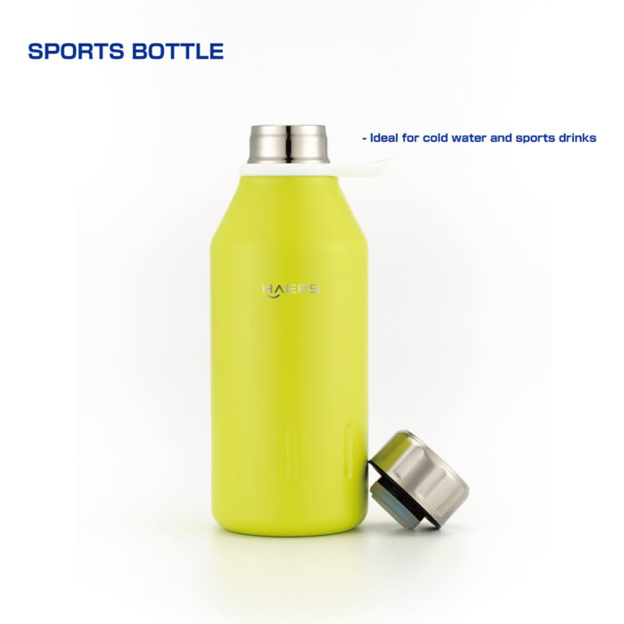 small Stainless Steel Sports Water Flask - Haers Drinkware
