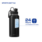 Insulated Water Bottle retain cold for 24 hours - Haers Drinkware