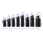 capacity and dimension of classic insulated water bottle - Haers Drinkware