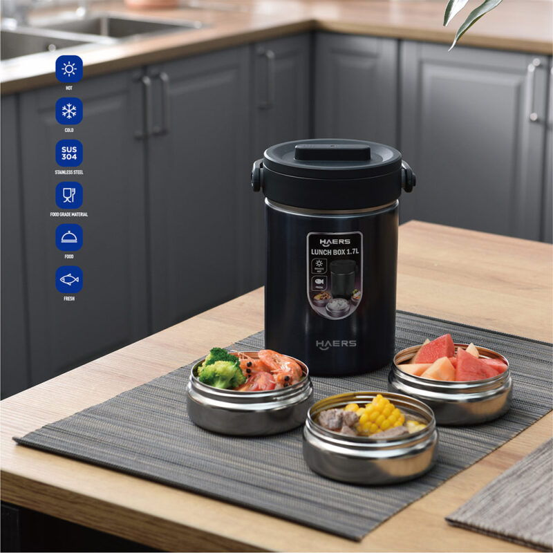 wholesale Stainless Steel thermos food jar with layers - Haers Drinkware