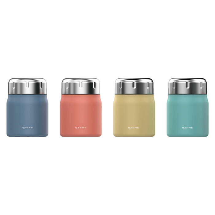 color optios of Haers Stainless Steel Insulated Lunch box - Haers Drinkware