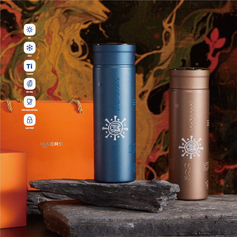 Haers Titanium Water Bottle Custom - Haers Drinkware