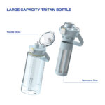 BPA free Tritan Bottle with Removable Filter - Haers Drinkware