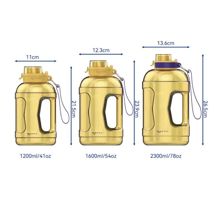 dimension of Tritan water jug - Haers Drinkware