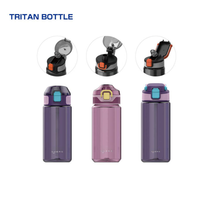 Lid options for Haers Tritan sports bottle - Haers Drinkware