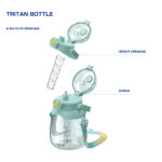 Custom Large Capacity Tritan Bottle - Haers Drinkware