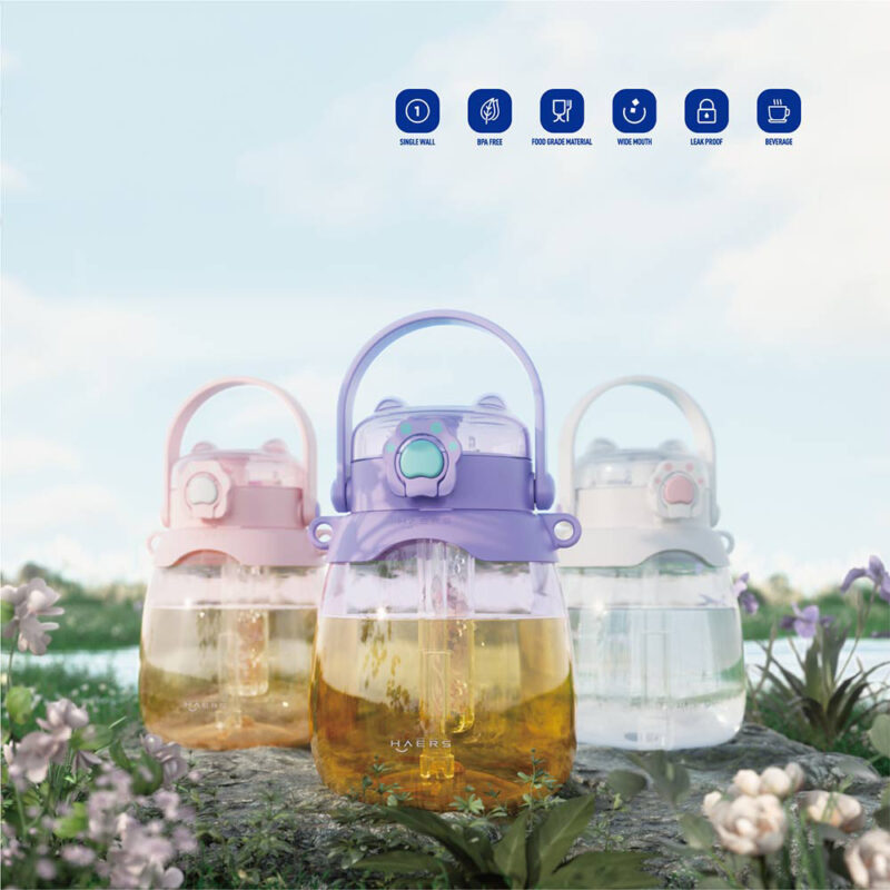 color options of Haers Large Capacity Tritan Bottle - Haers Drinkware