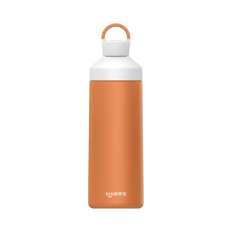 Orange Stainless Steel Thermos Water Bottle - Haers Drinkware