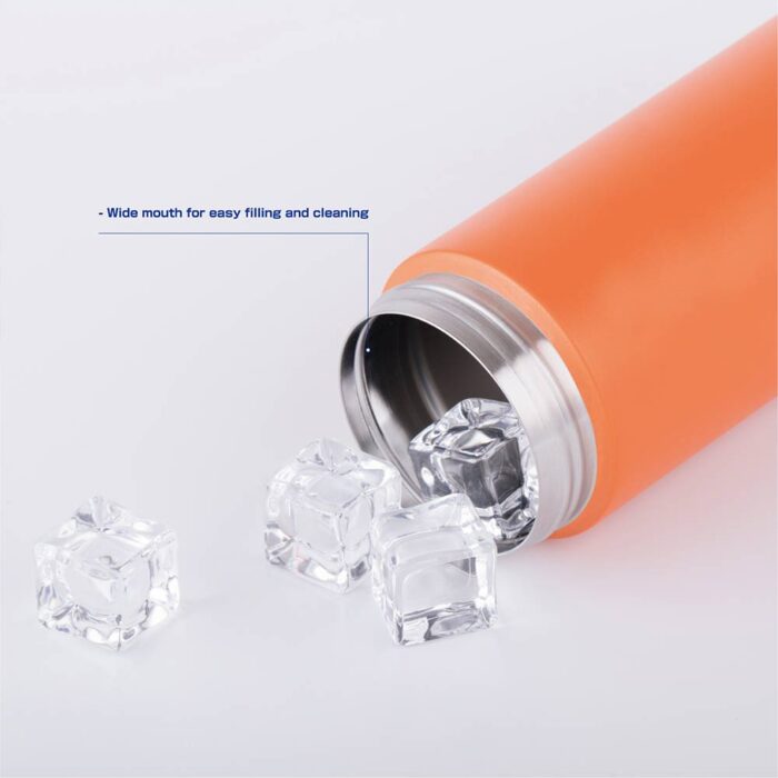 ince cubes in Thermos Water Bottle