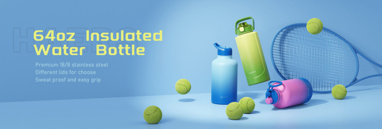 64oz insulated water bottle