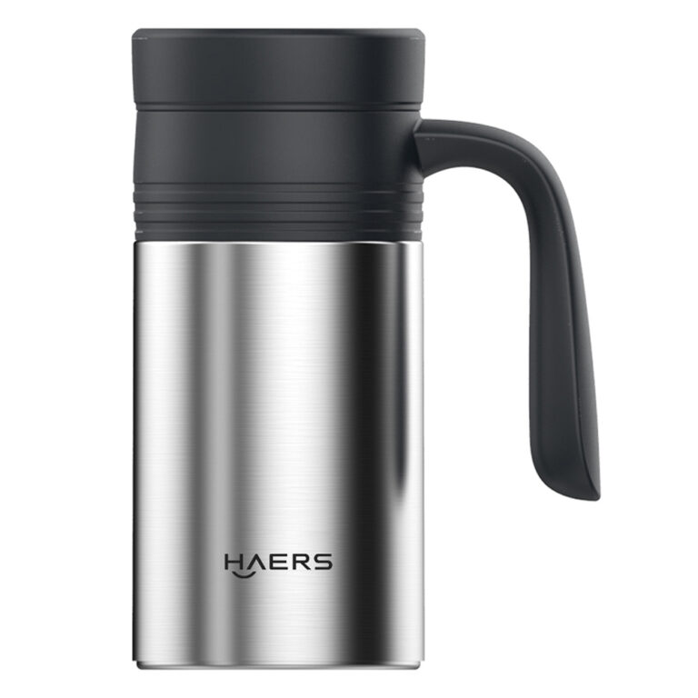 Haers Stainless Steel Insulated Coffee Mug with Handle