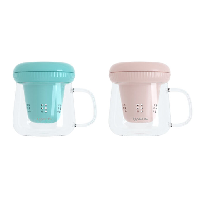 color options of glass tea cups - Haers Drinkware