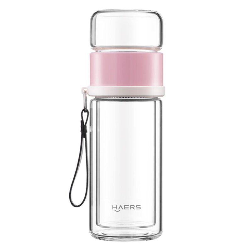 Borosilicate Glass Tumbler with Lid - Haers Drinkware