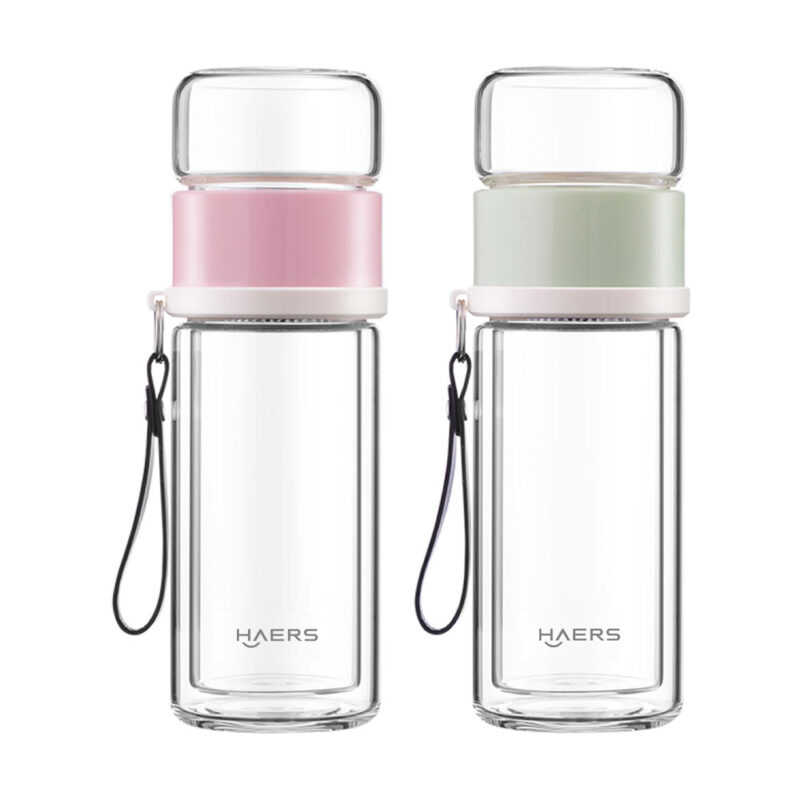 color options for Glass Tumbler with Lid - Haers Drinkware