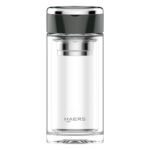 black Borosilicate Glass Tea Cup - Haers Drinkware