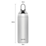 Beyaz Paslanmaz Çelik Akıllı Sterilizasyon Şişesi Toptan - Haers Drinkware