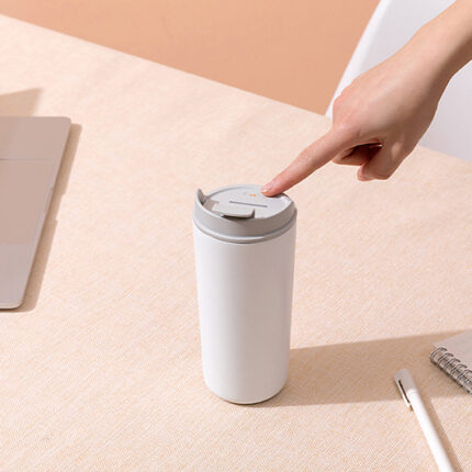 조명 알림 기능이 있는 스테인리스 스틸 스마트 커피 머그