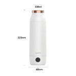 dimension of smart heating water bottle - Haers Drinkware