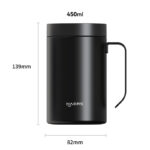 Afmetingen van de geïsoleerde mok van roestvrij staal - Haers Drinkware