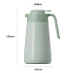 Rozměr nerezové karafy na vodu - Haers Drinkware