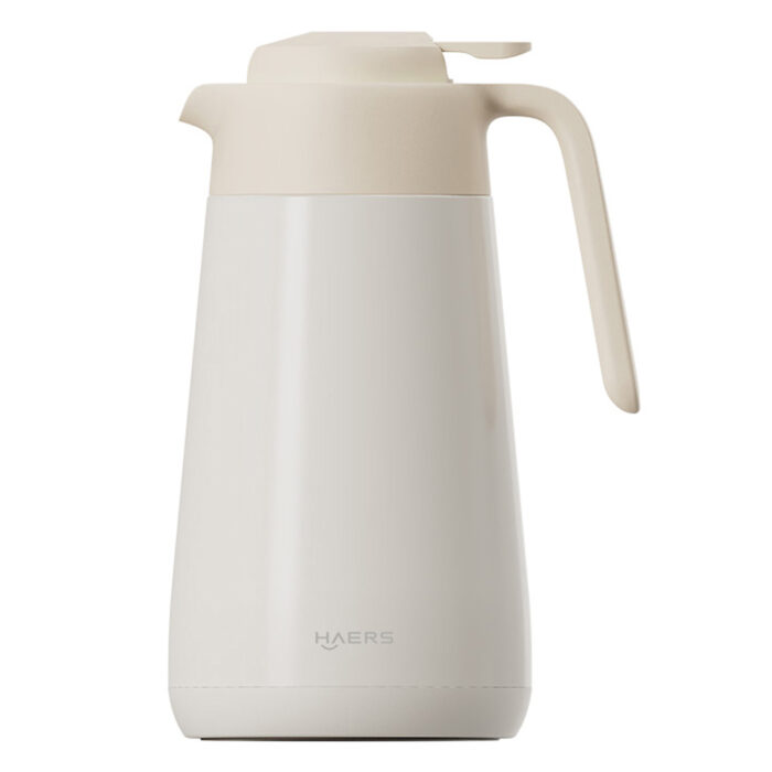 White Stainless Steel Water Carafe with Handle - Haers Drinkware