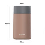 Bouteille isotherme en acier inoxydable avec fond antidérapant en silicone (ODM) - Haers Drinkware