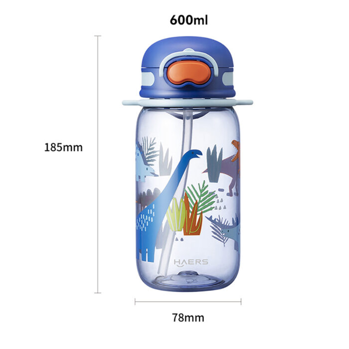 Kids Tritan water Bottle with a silicone suction nozzle ODM - Haers Drinkware