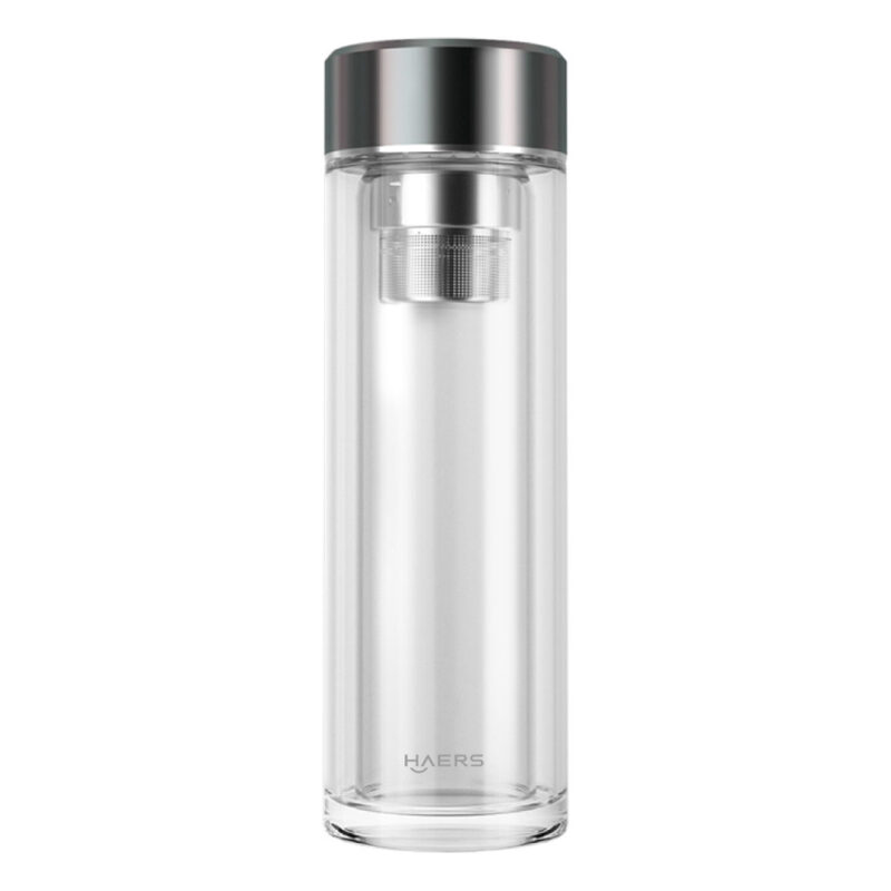 Borosilicate Glass Water Bottle with infuser - Haers Drinkware