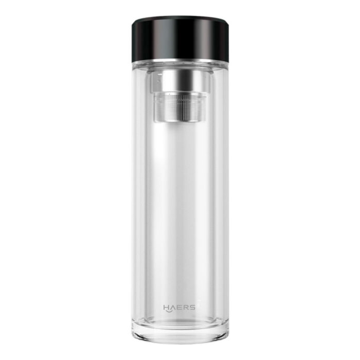 Haers Borosilicate Glass water Bottle with Tea Filter Wholesale
