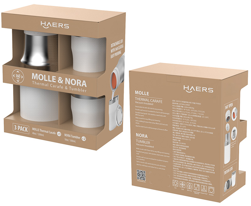 custom packaging in 4-in-1 set