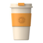 Yellow Stainless Steel Travel Mug with Silicone Case Custom - Haers Drinkware