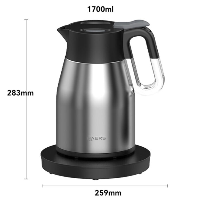 Dimensions of Electric Tea Kettle - Haers Drinkware