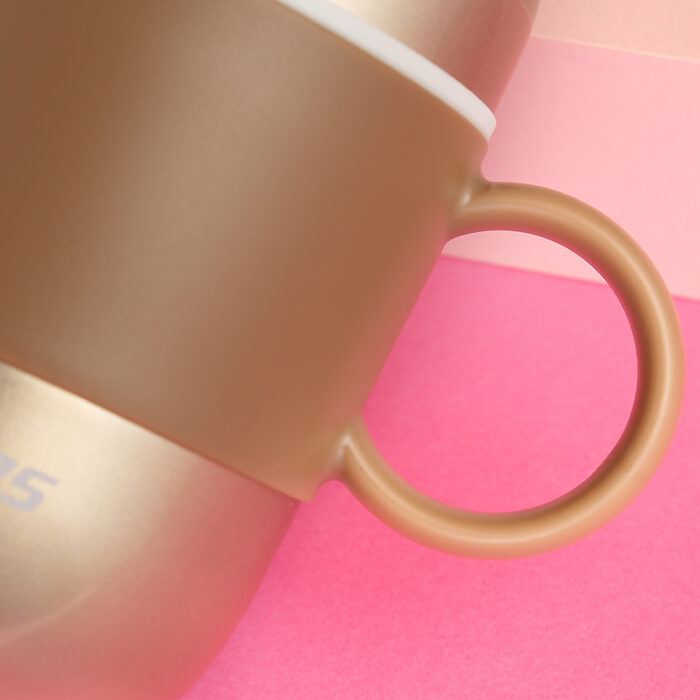 The Round Handle of Stainless Steel Coffee Mug - Haers Drinkware