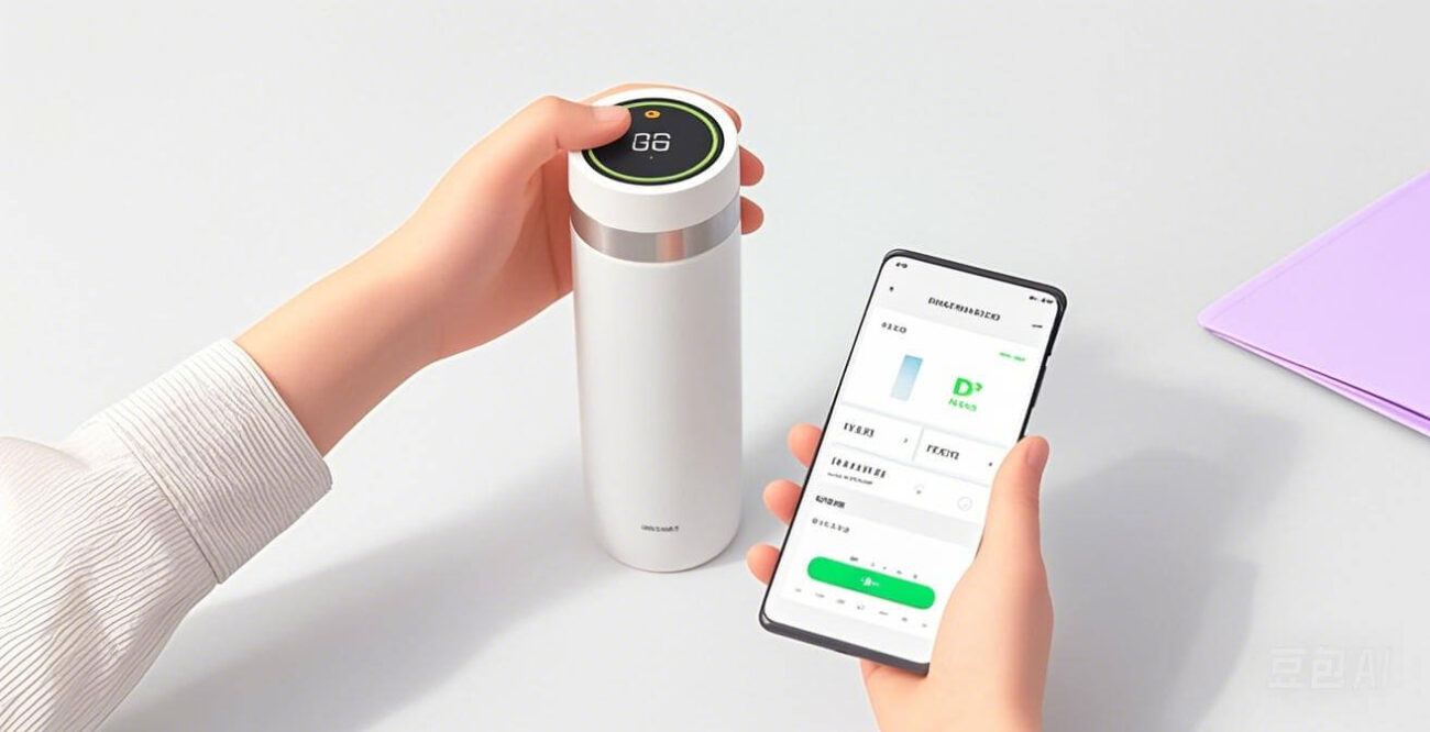 custom smart water bottle